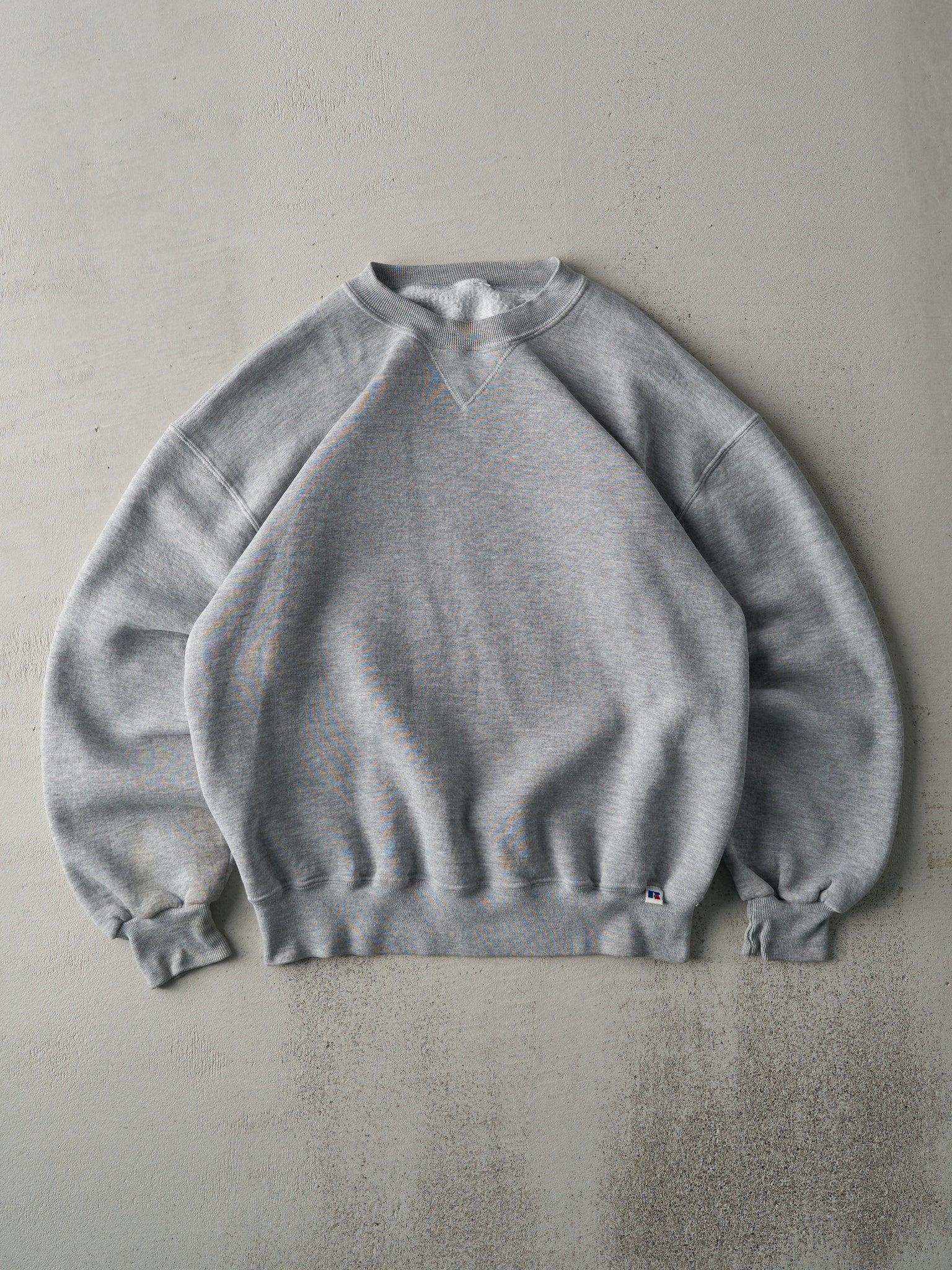 Vintage 90s Grey Russell Athletic Blank Crewneck (L)