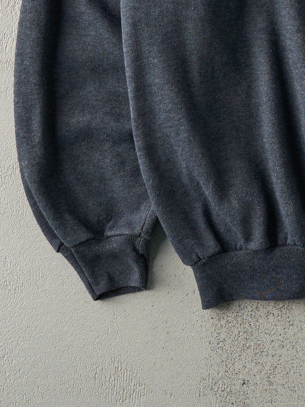 Vintage 80s Charcoal Grey Blank Boxy Crewneck (L)