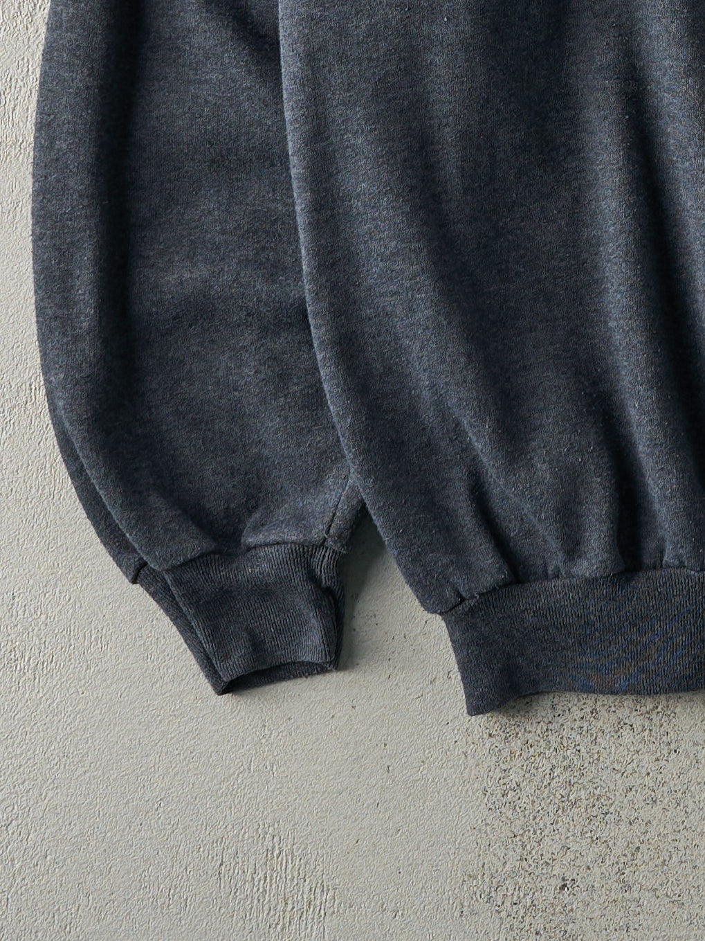 Vintage 80s Charcoal Grey Blank Boxy Crewneck (L)