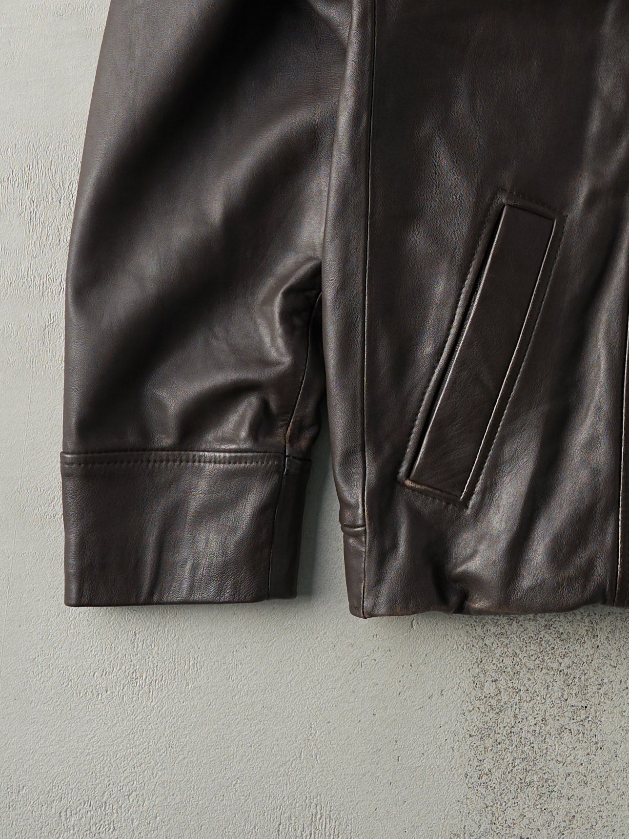 Vintage Y2K Dark Brown Danier Leather Jacket (S/M)