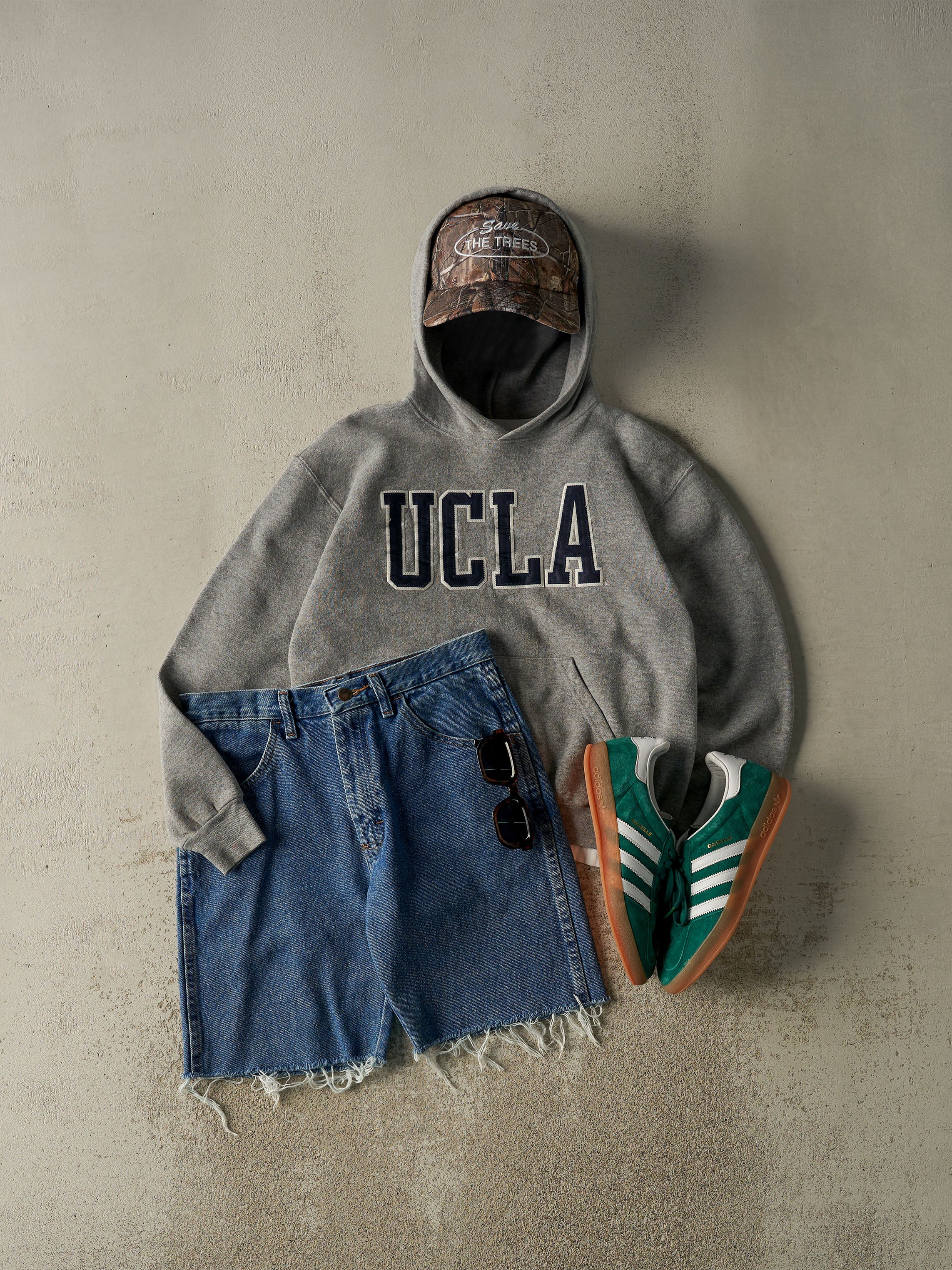 Vintage Y2K Grey UCLA Hoodie (XS/S)