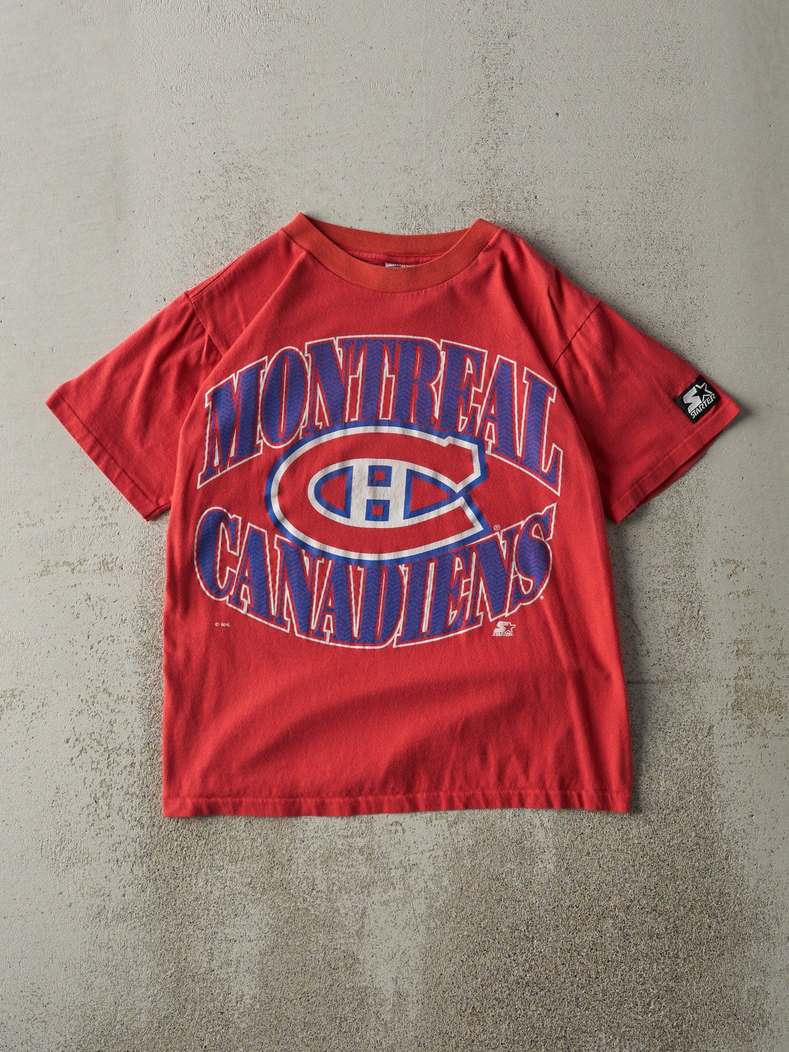 Vintage 90s Red Montreal Canadiens Single Stitch Tee (S/M)