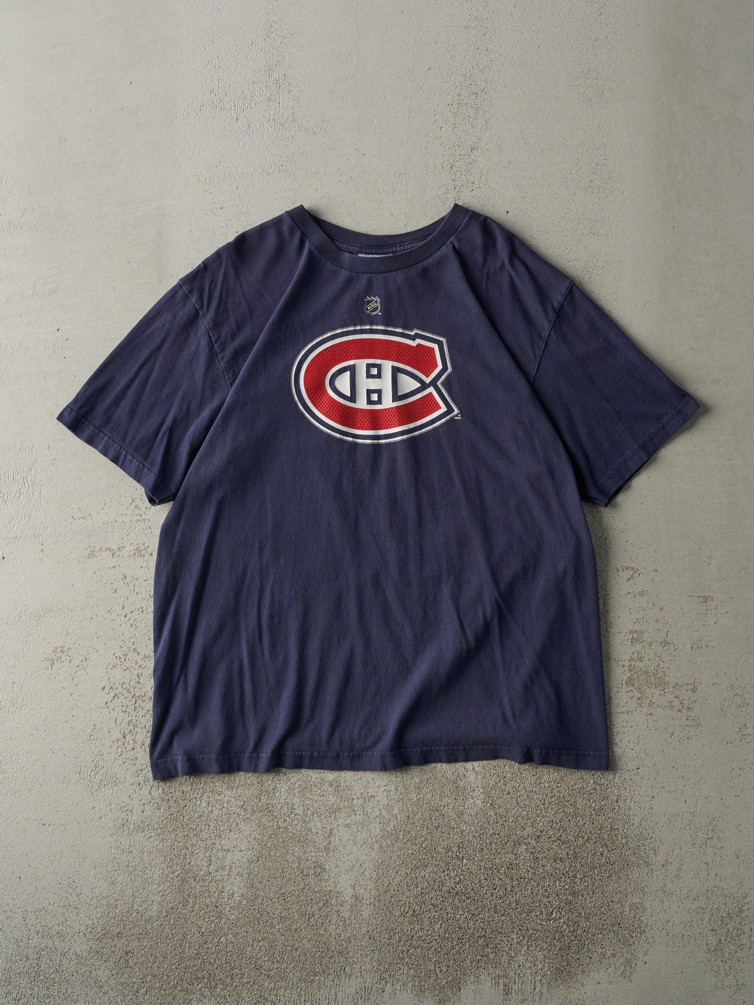 Vintage Y2K Navy Blue Montreal Canadiens #31 Carey Price Player Tee (L)