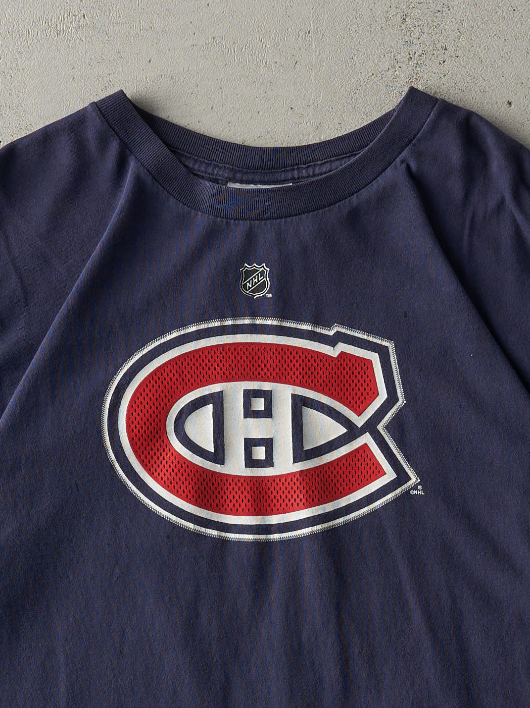 Vintage Y2K Navy Blue Montreal Canadiens #31 Carey Price Player Tee (L)