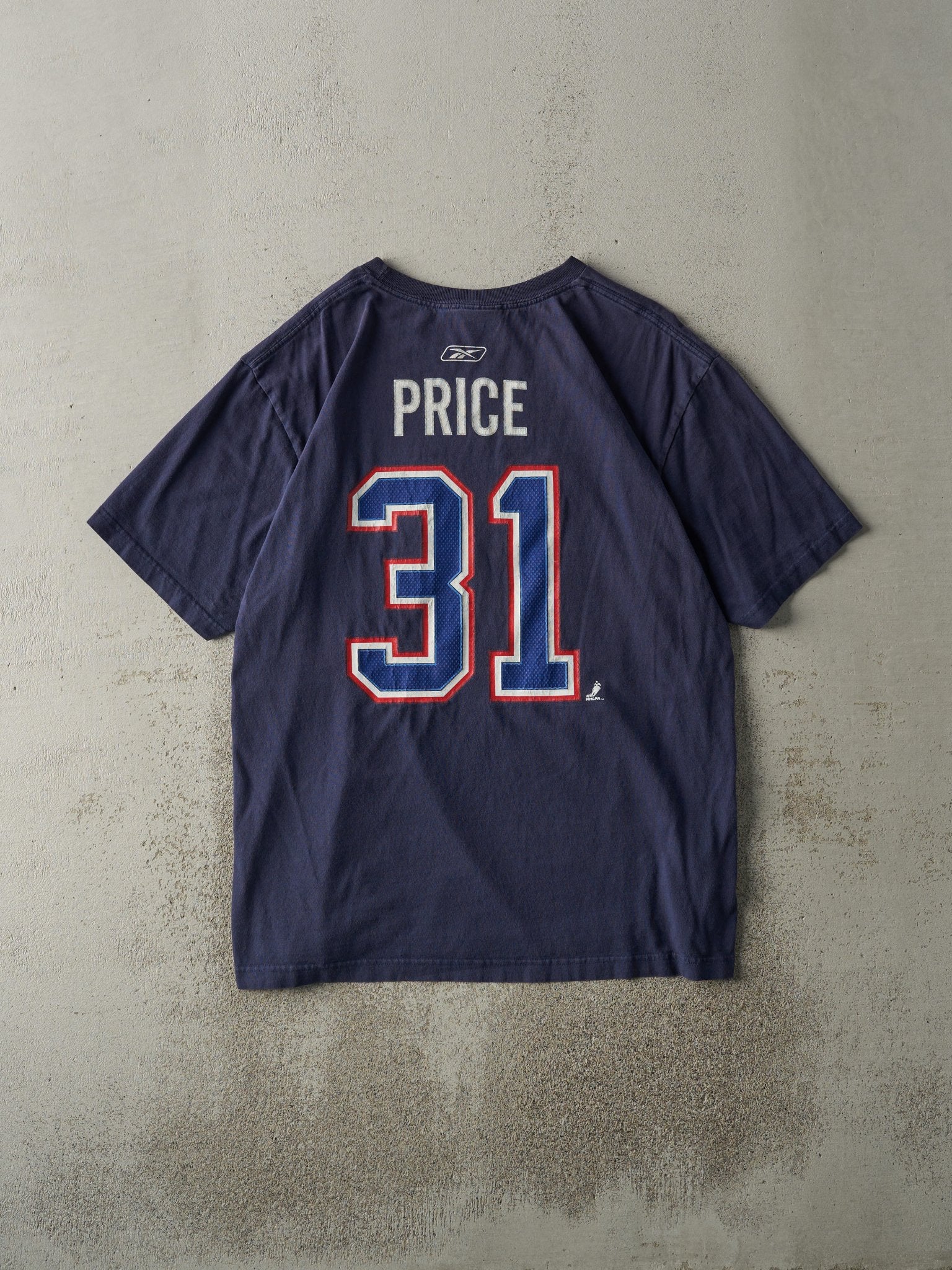 Vintage Y2K Navy Blue Montreal Canadiens #31 Carey Price Player Tee (L)