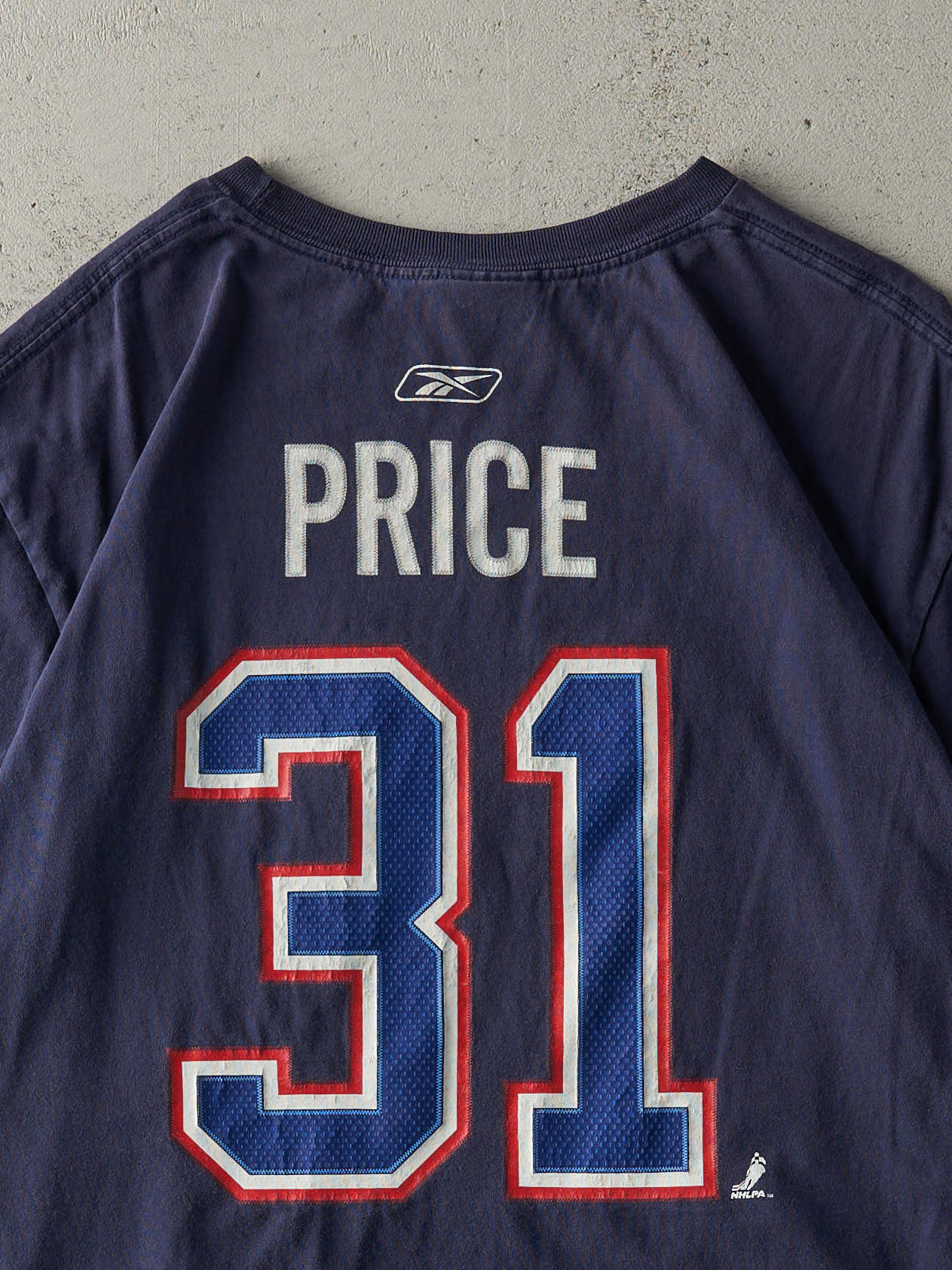 Vintage Y2K Navy Blue Montreal Canadiens #31 Carey Price Player Tee (L)