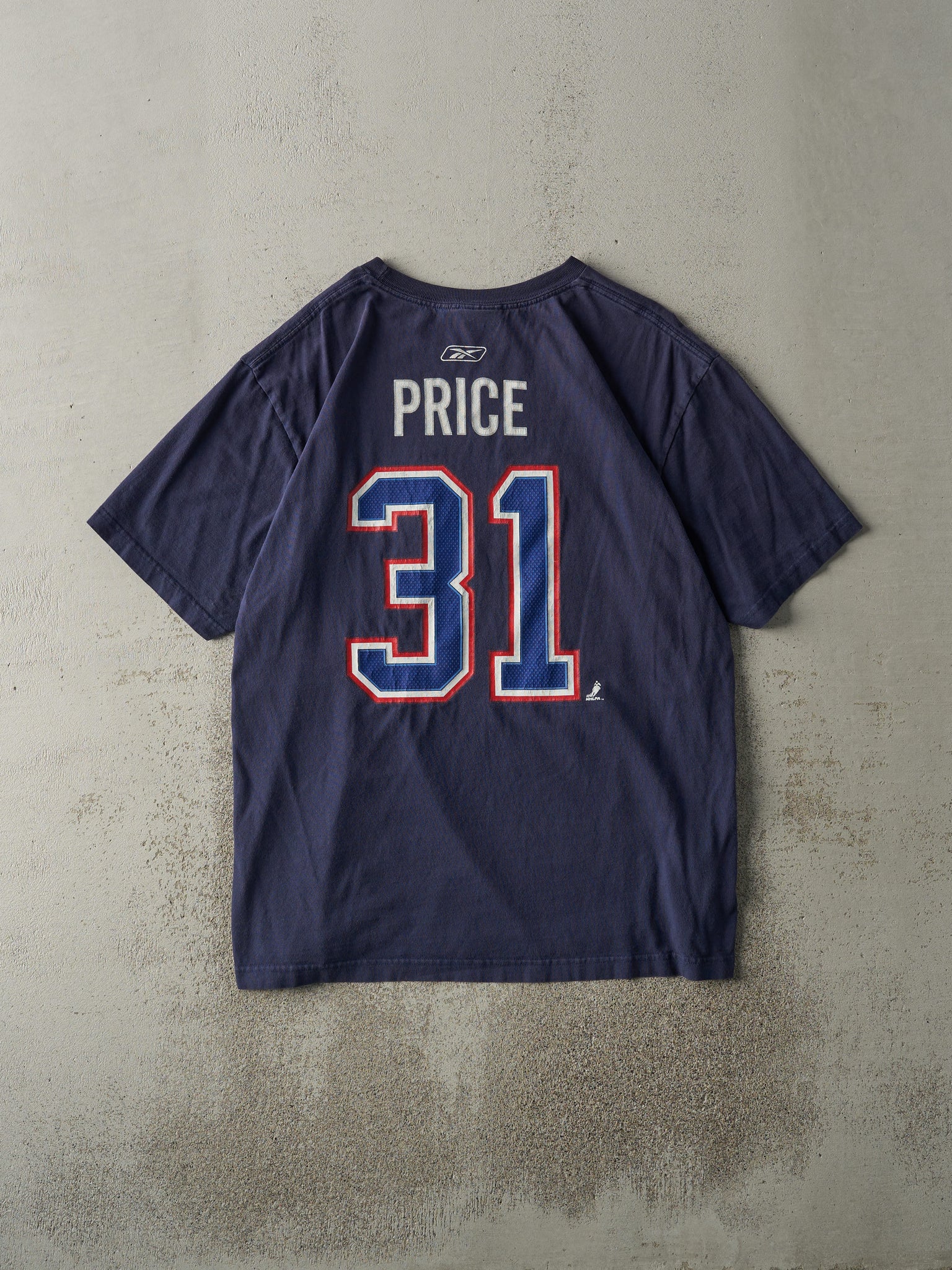 Vintage Y2K Navy Blue Montreal Canadiens #31 Carey Price Player Tee (L)