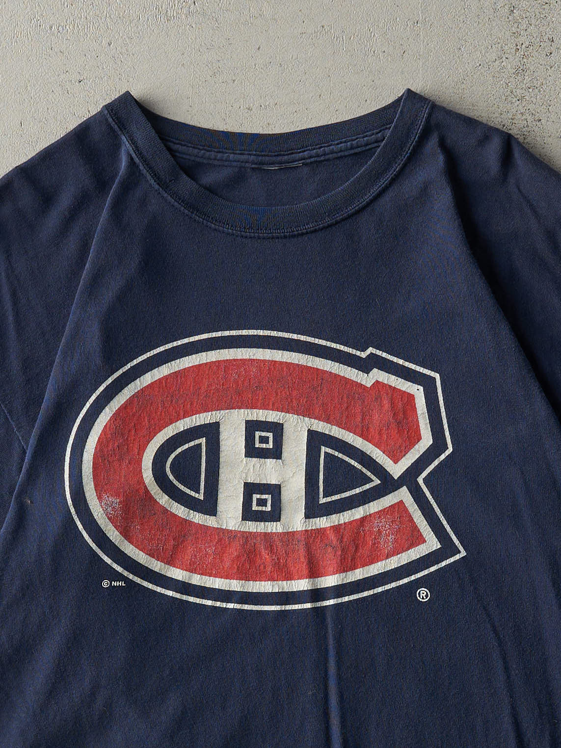 Vintage Y2K Navy Blue Montreal Canadiens #13 Mike Cammalleri Tee (M)