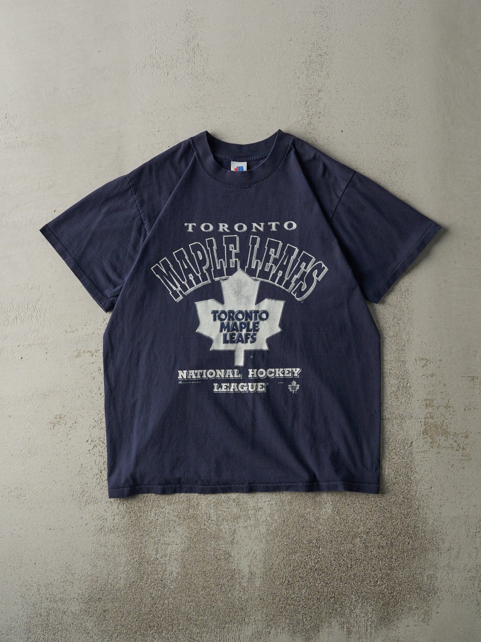 Vintage 90s Navy Blue Toronto Maple Leafs Tee (M)