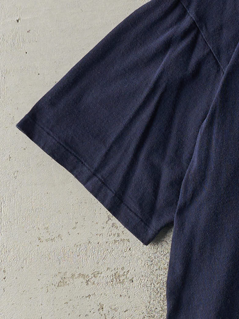 Vintage 90s Navy Blue Toronto Maple Leafs Single Stitch Tee (L)