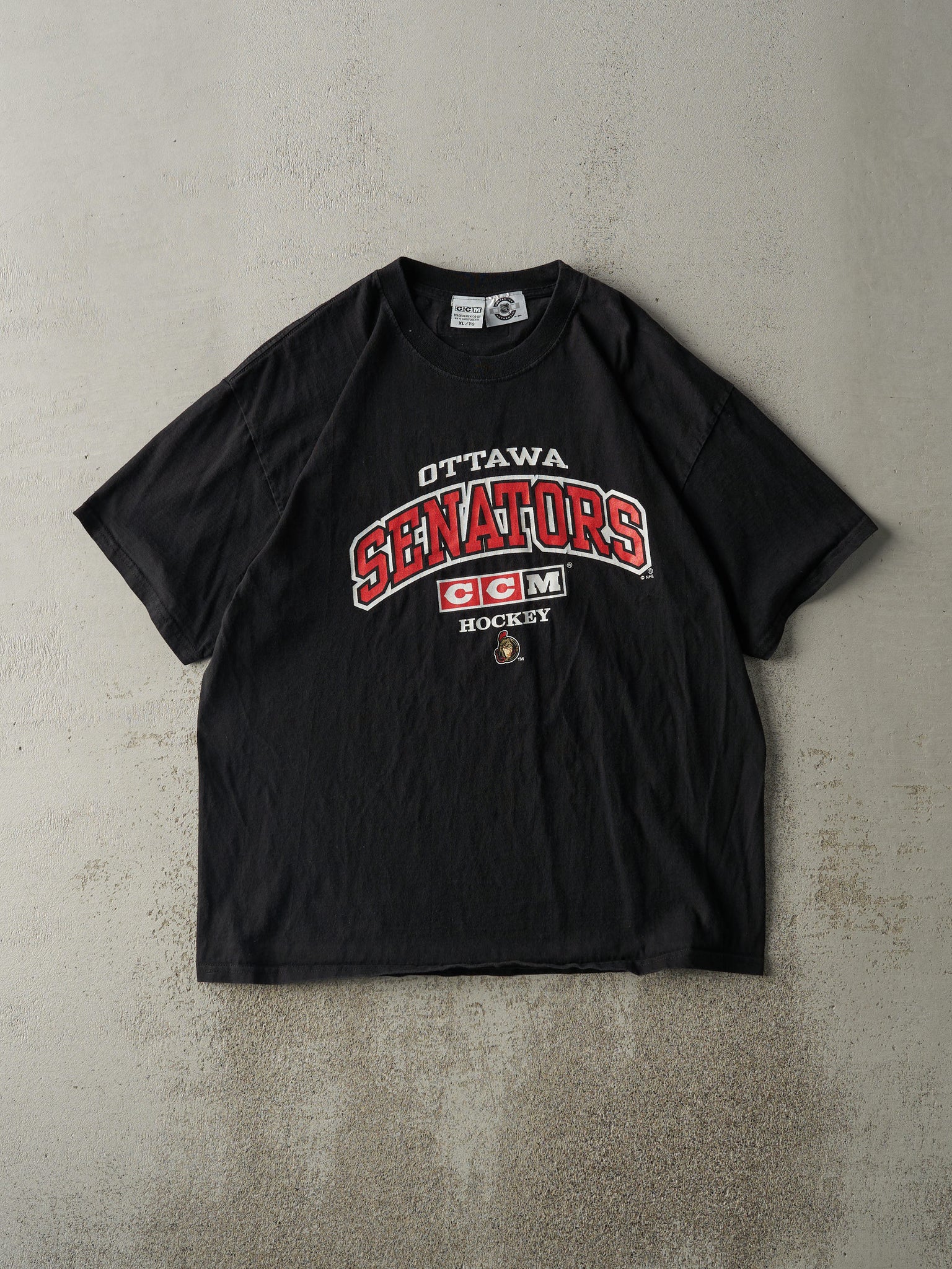 Vintage Y2K Black Ottawa Senators Tee (L)