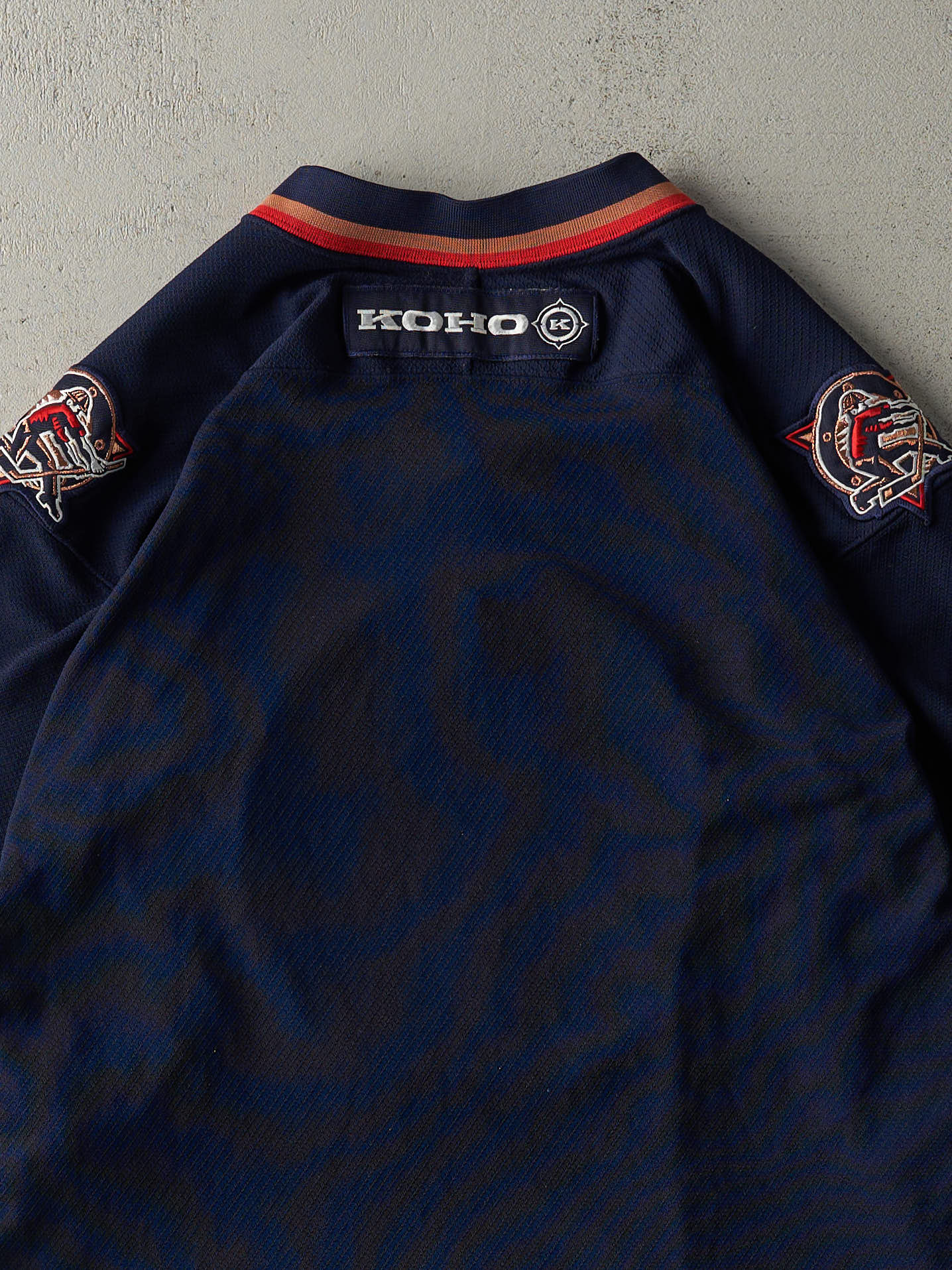 Vintage 90s Navy Blue Edmonton Oilers Hockey Jersey (L/XL)
