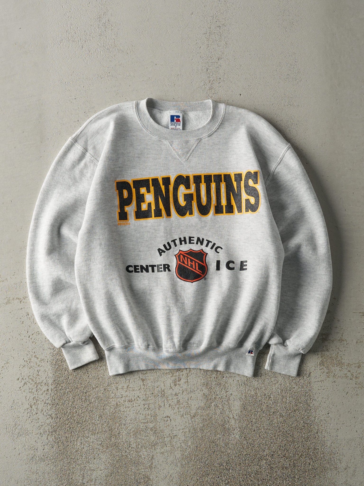 Vintage 90s Heather Grey Pittsburgh Penguins Crewneck (M)