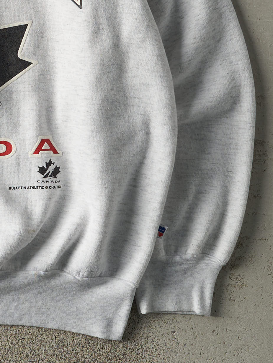 Vintage 94' Heather Grey Team Canada Crewneck (L/XL)