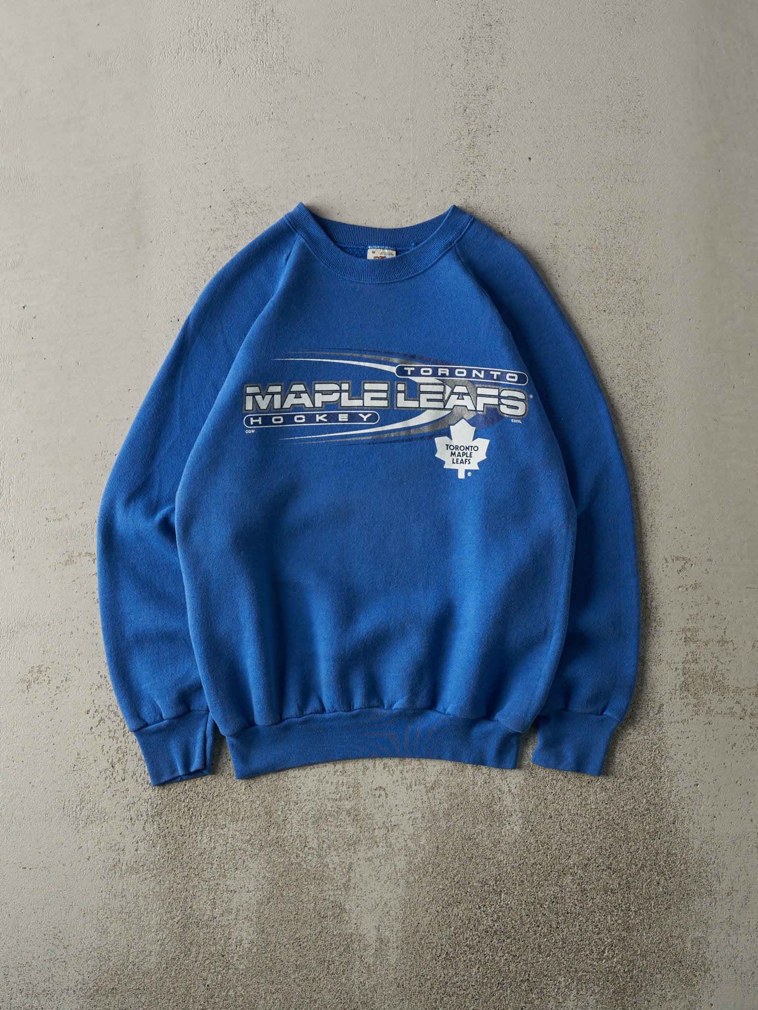 Vintage 90s Blue Toronto Maple Leafs Crewneck (S)