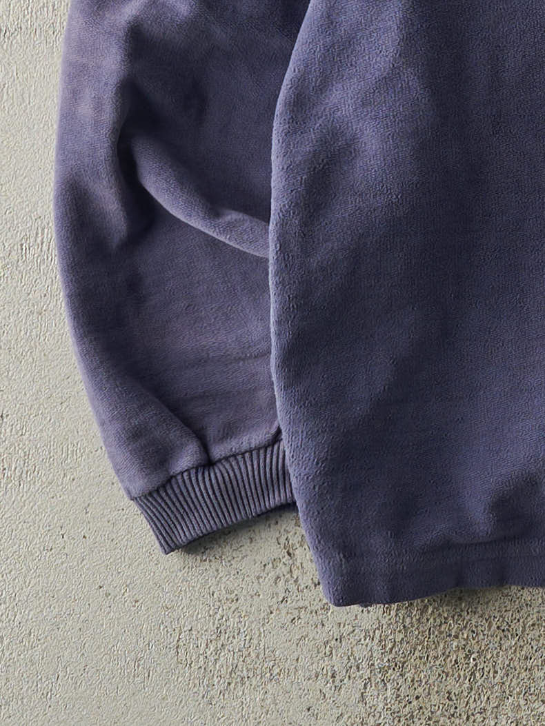 Vintage 90s Navy Blue Toronto Maple Leafs Quarter Zip Inside Out Sweater (XL/XXL)