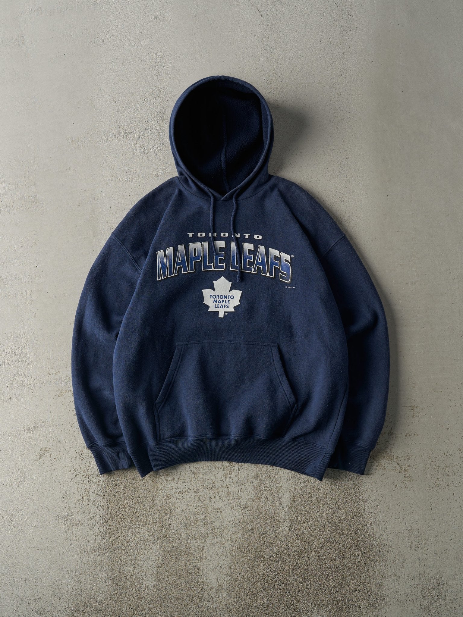 Vintage 90s Navy Blue Toronto Maple Leafs Hoodie (L)