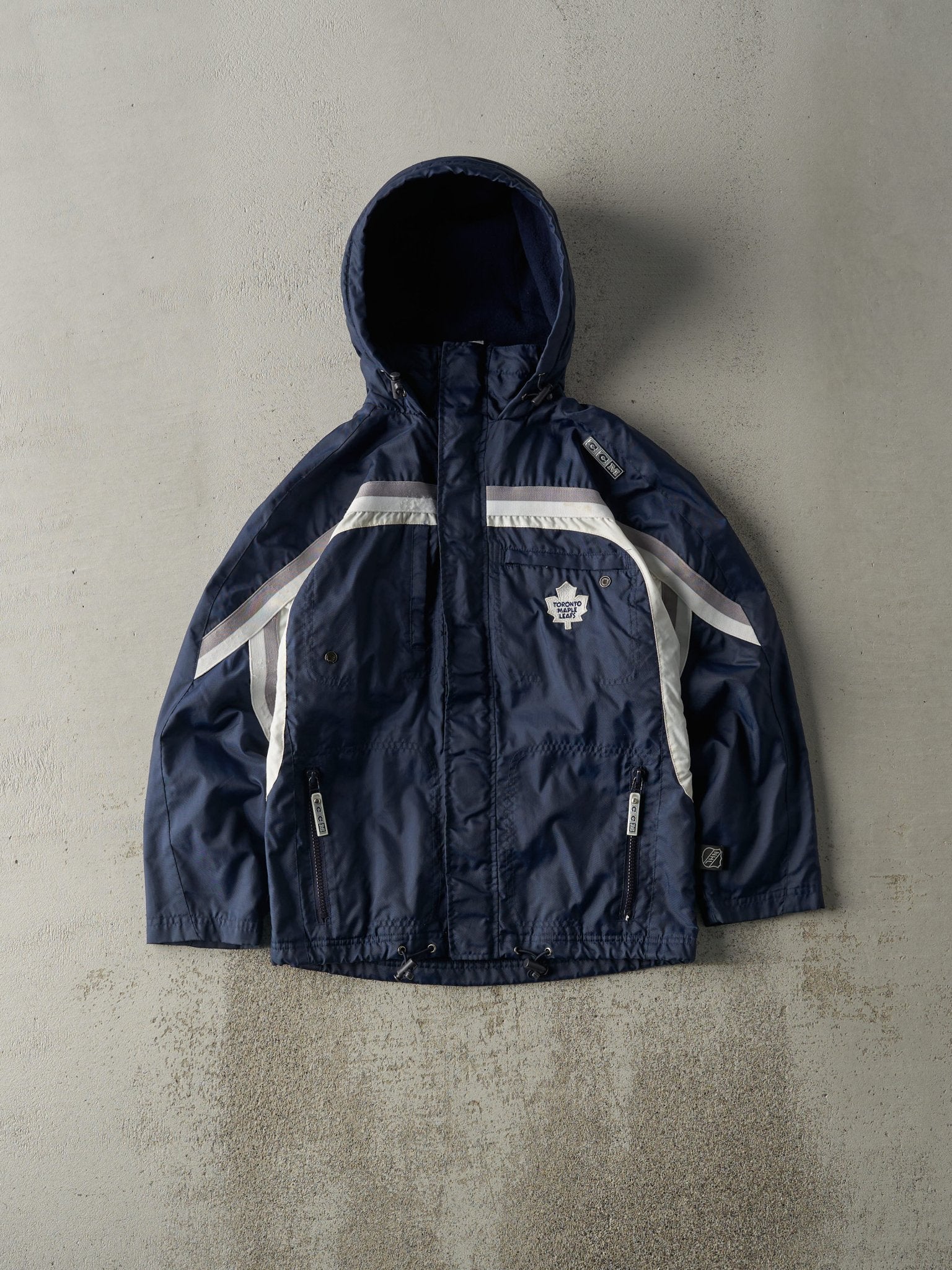Vintage Y2K Navy Blue Toronto Maple Leafs Jacket (S)