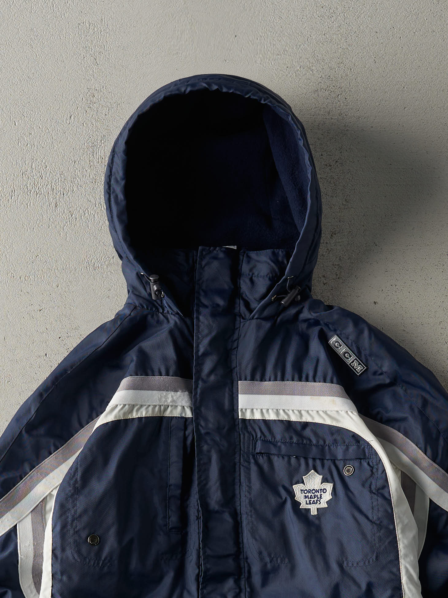 Vintage Y2K Navy Blue Toronto Maple Leafs Jacket (S)