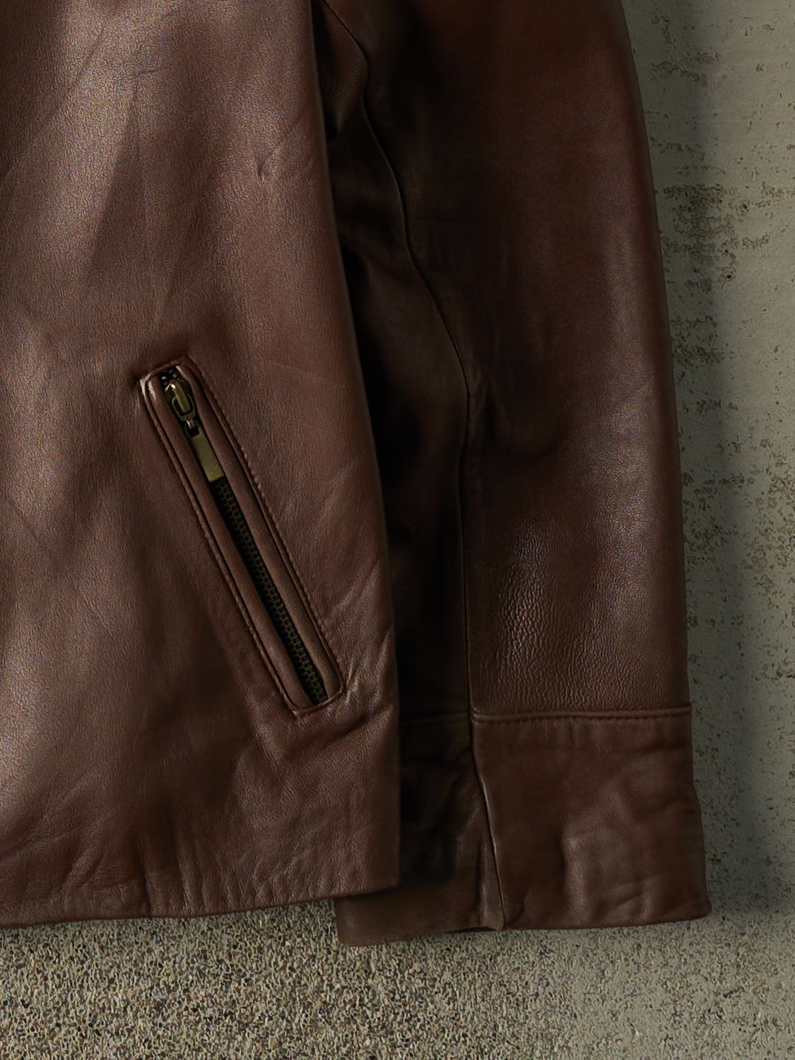 Vintage Y2K Brown Wilsons Soft Leather Jacket (M/L)