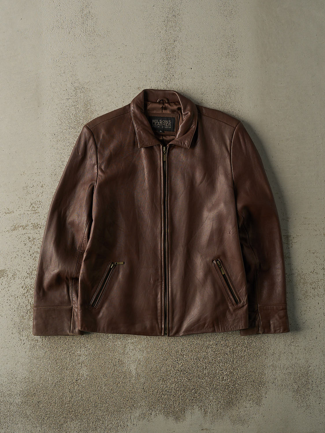 Vintage Y2K Brown Wilsons Soft Leather Jacket (M/L)