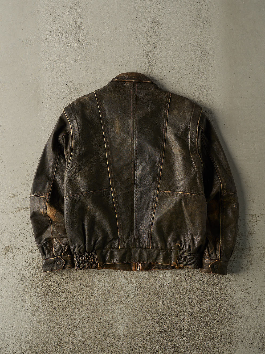 Vintage 80s Brown Leather Jacket (S)