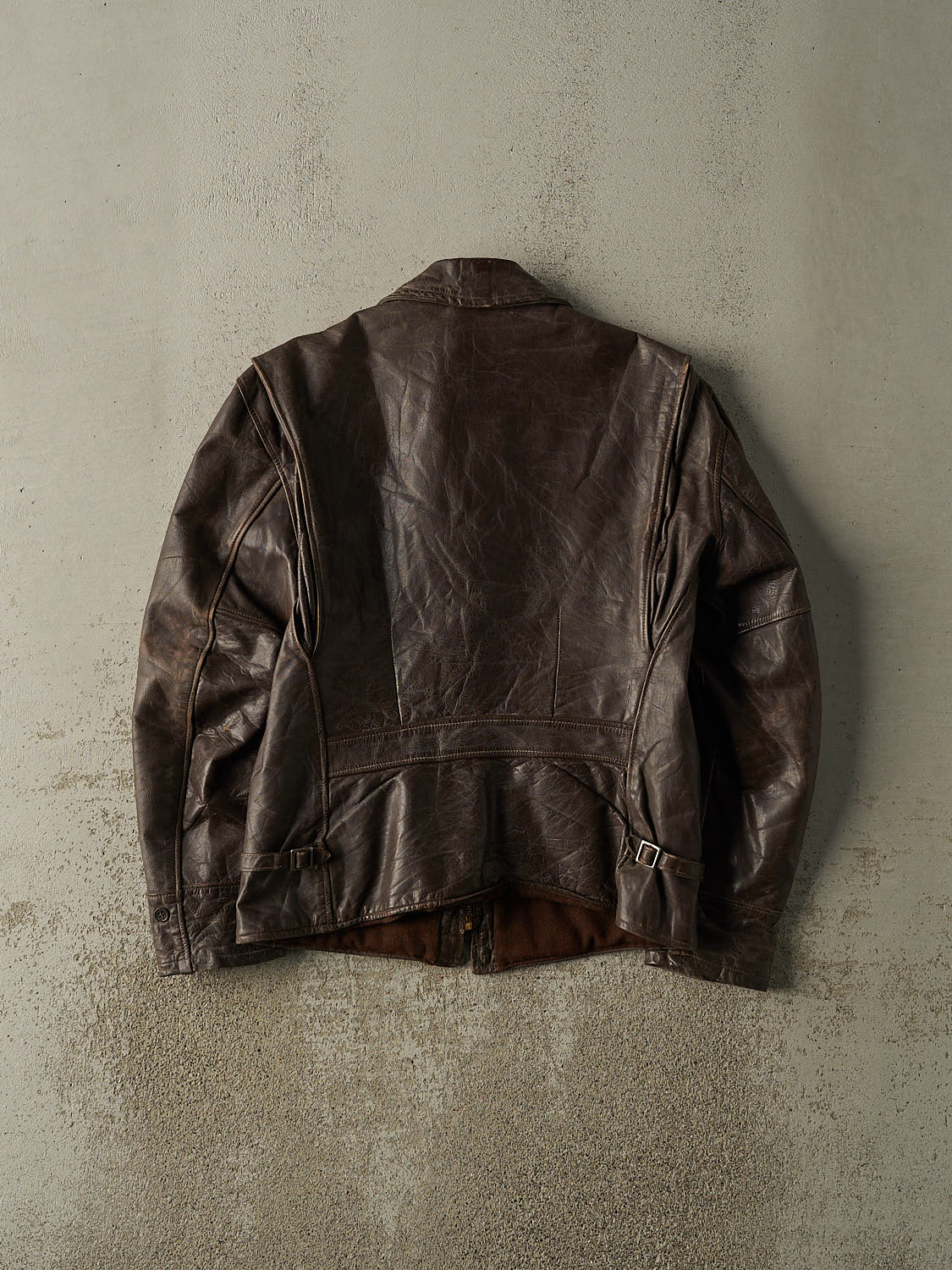 Vintage 70s Brown Leather Jacket (S)