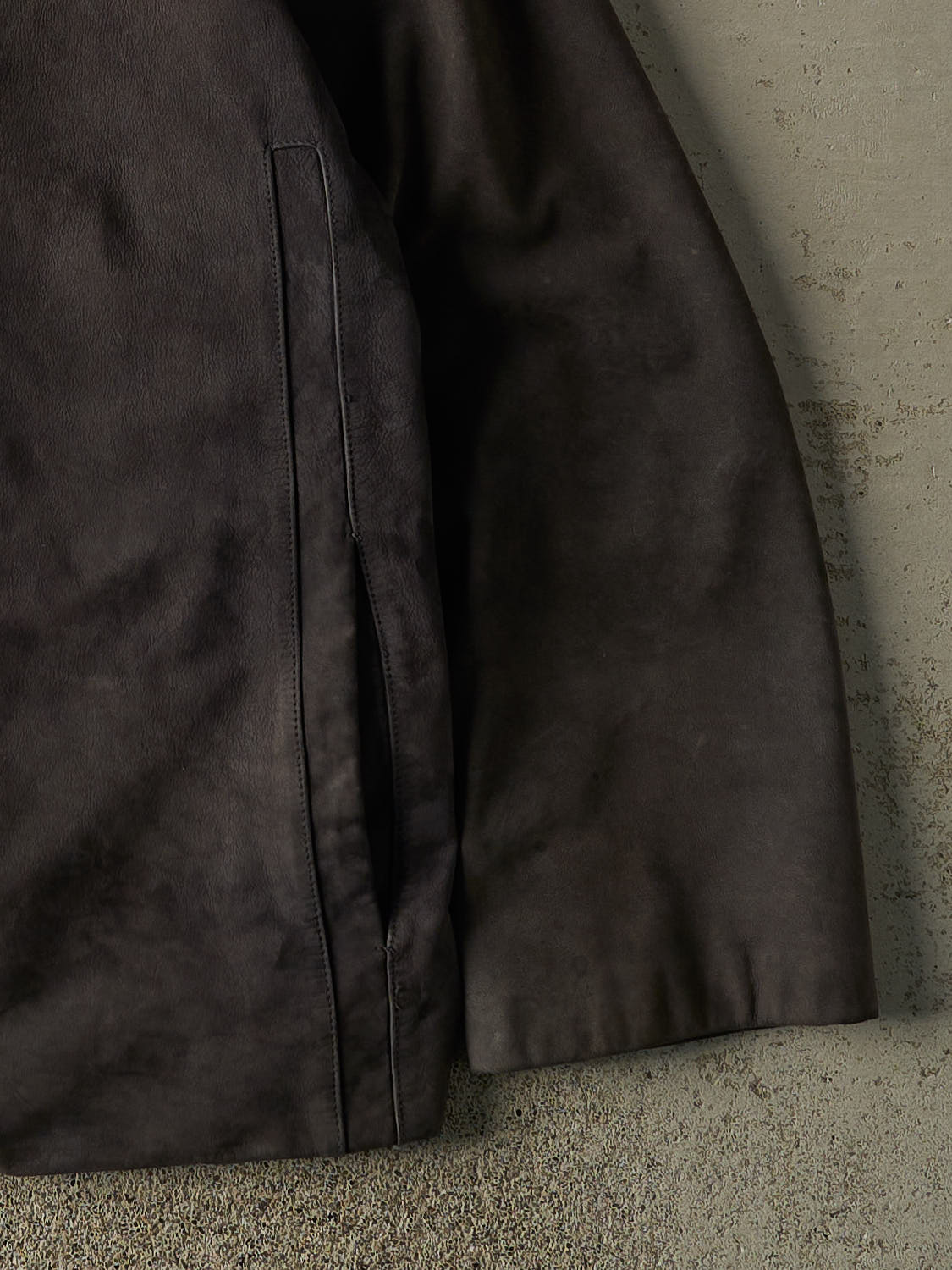 Vintage 90s Faded Black Danier Soft Leather Jacket (M/L)