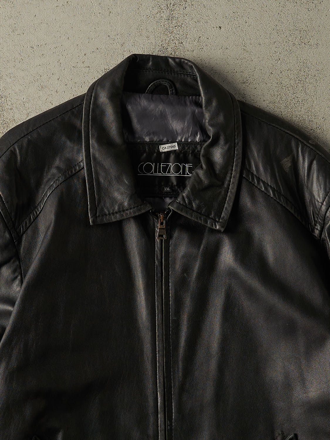 Vintage Y2K Black Soft Leather Jacket (XXL)