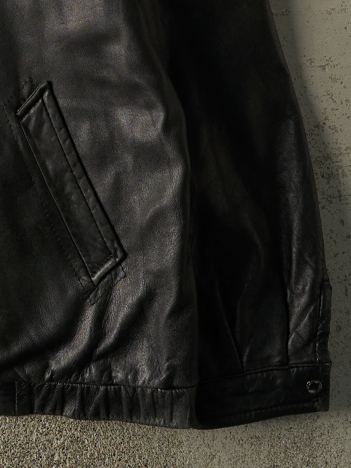 Vintage Y2K Black Soft Leather Jacket (XXL)