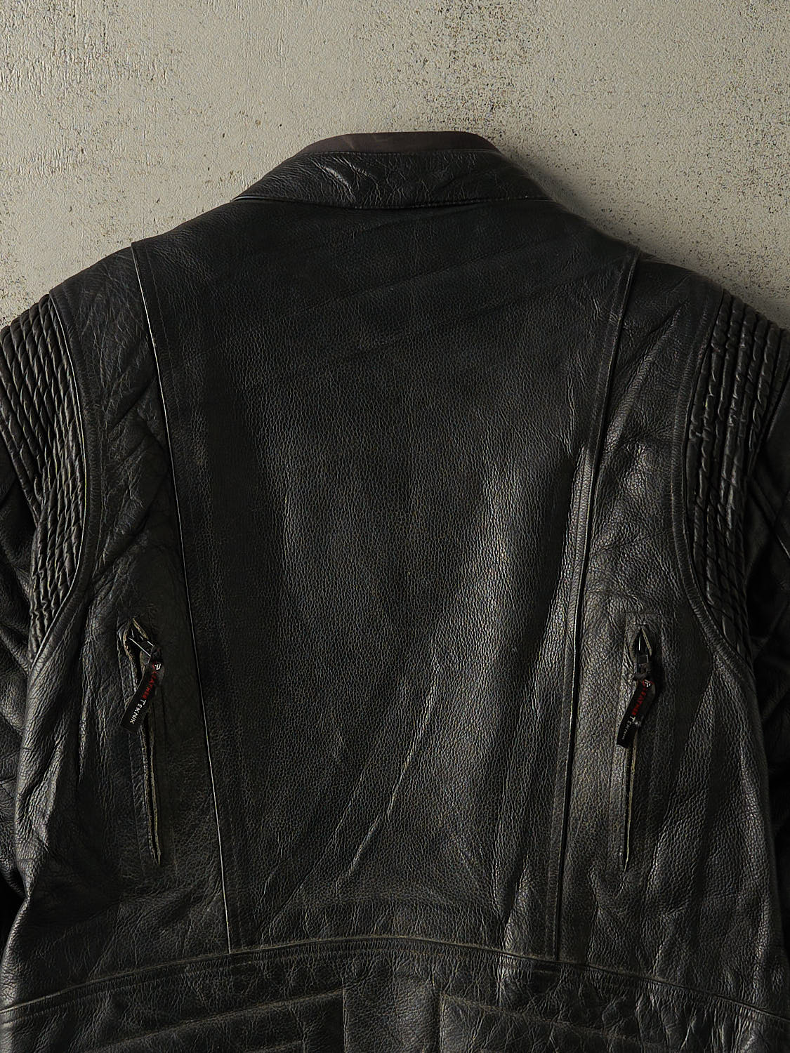 Vintage Y2K Black Leather Biker Jacket (S/M) – Rebalance Vintage