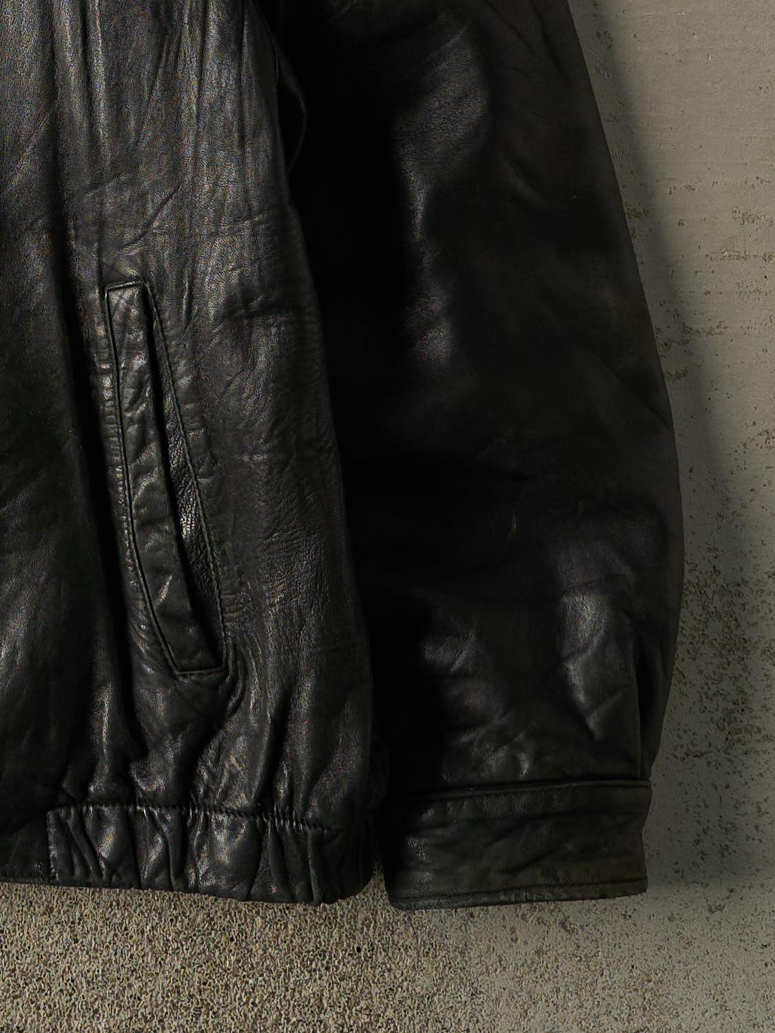 Vintage Y2K Black Soft Leather Jacket (XL)