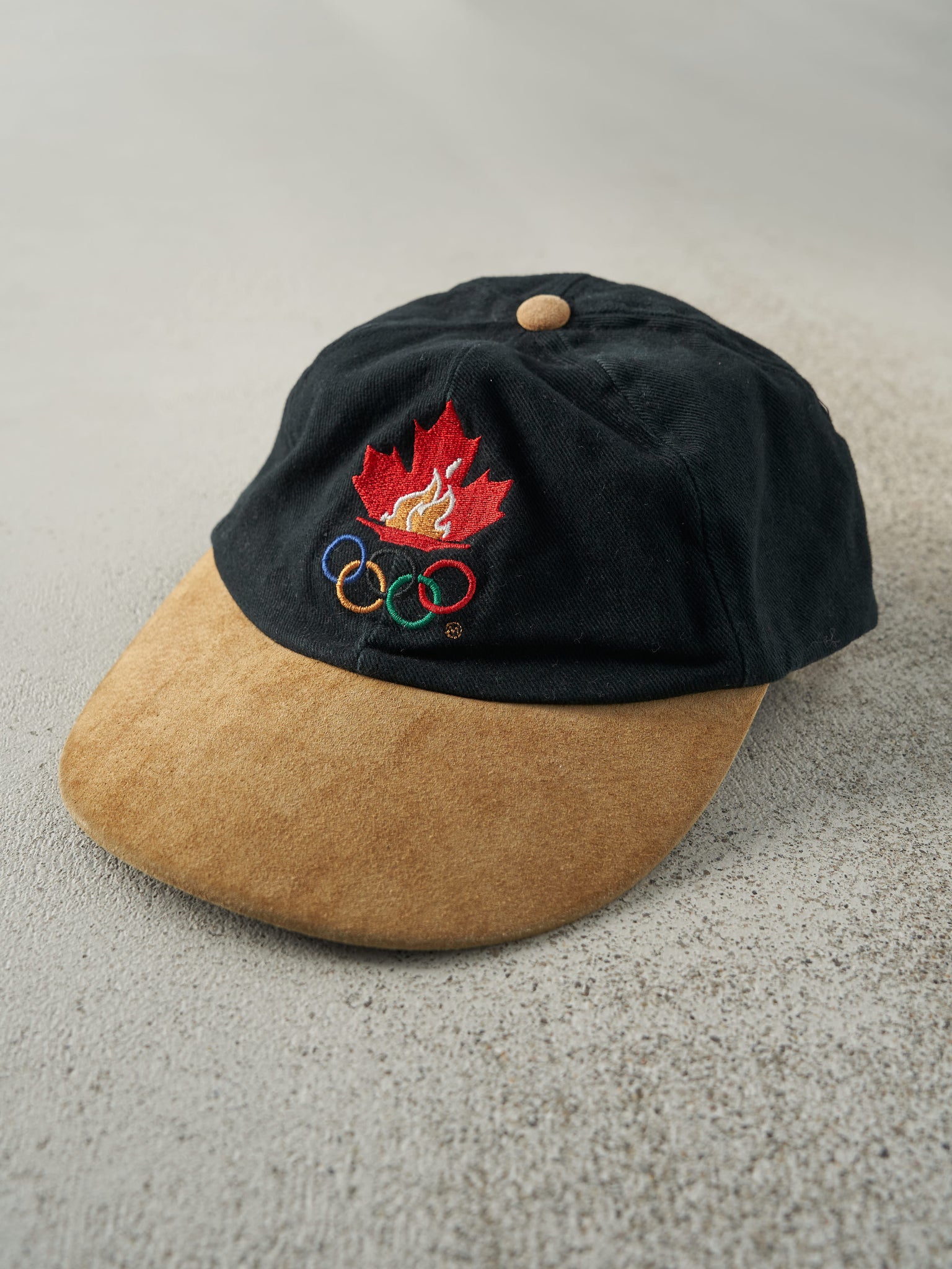 Vintage 96' Black Atlanta Olympics Leather Strap Back