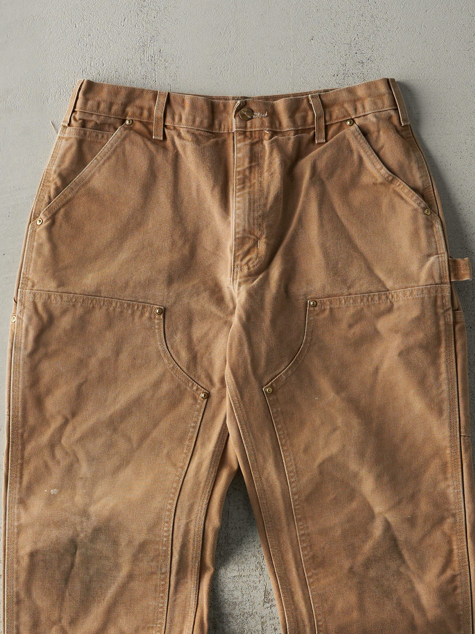 Vintage Y2K Camel Carhartt Double Knee Carpenter Pants (32.5x29.5)