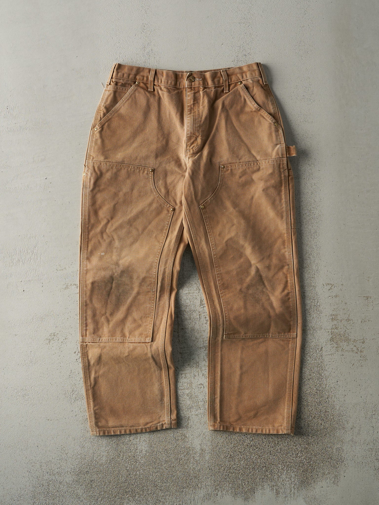 Vintage Y2K Camel Carhartt Double Knee Carpenter Pants (32.5x29.5)