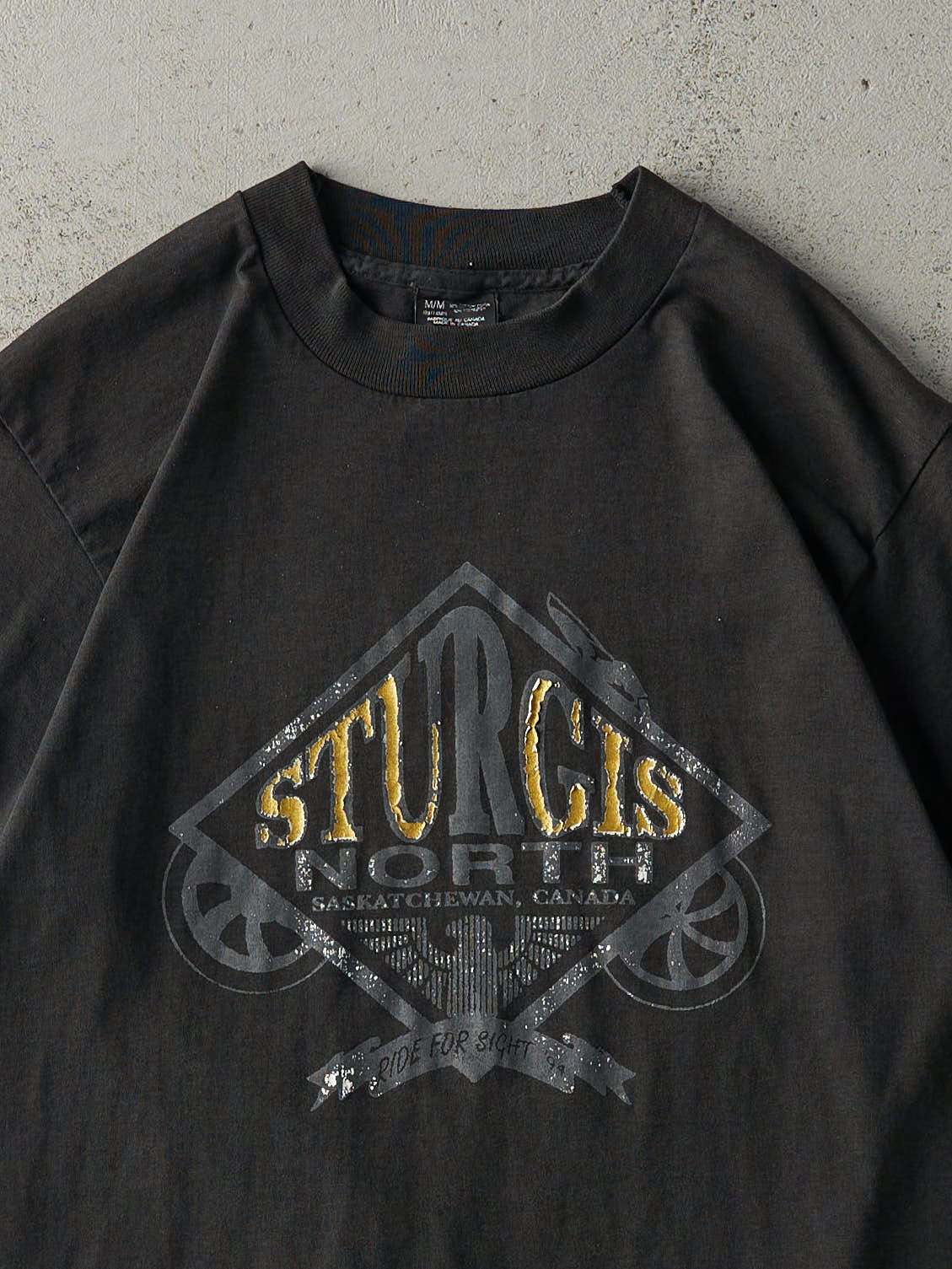 Vintage 94' Black Sturgis North Bike Rally Single Stitch Tee (S/M)