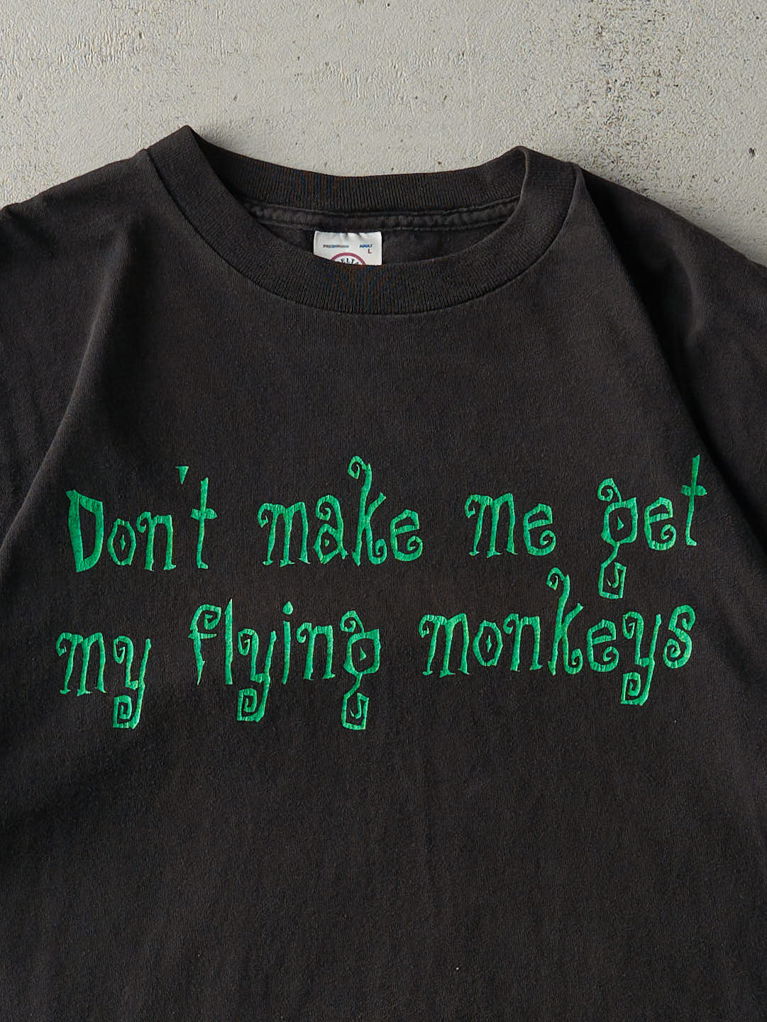 Vintage Y2K Black "Flying Monkeys" Tee (M)