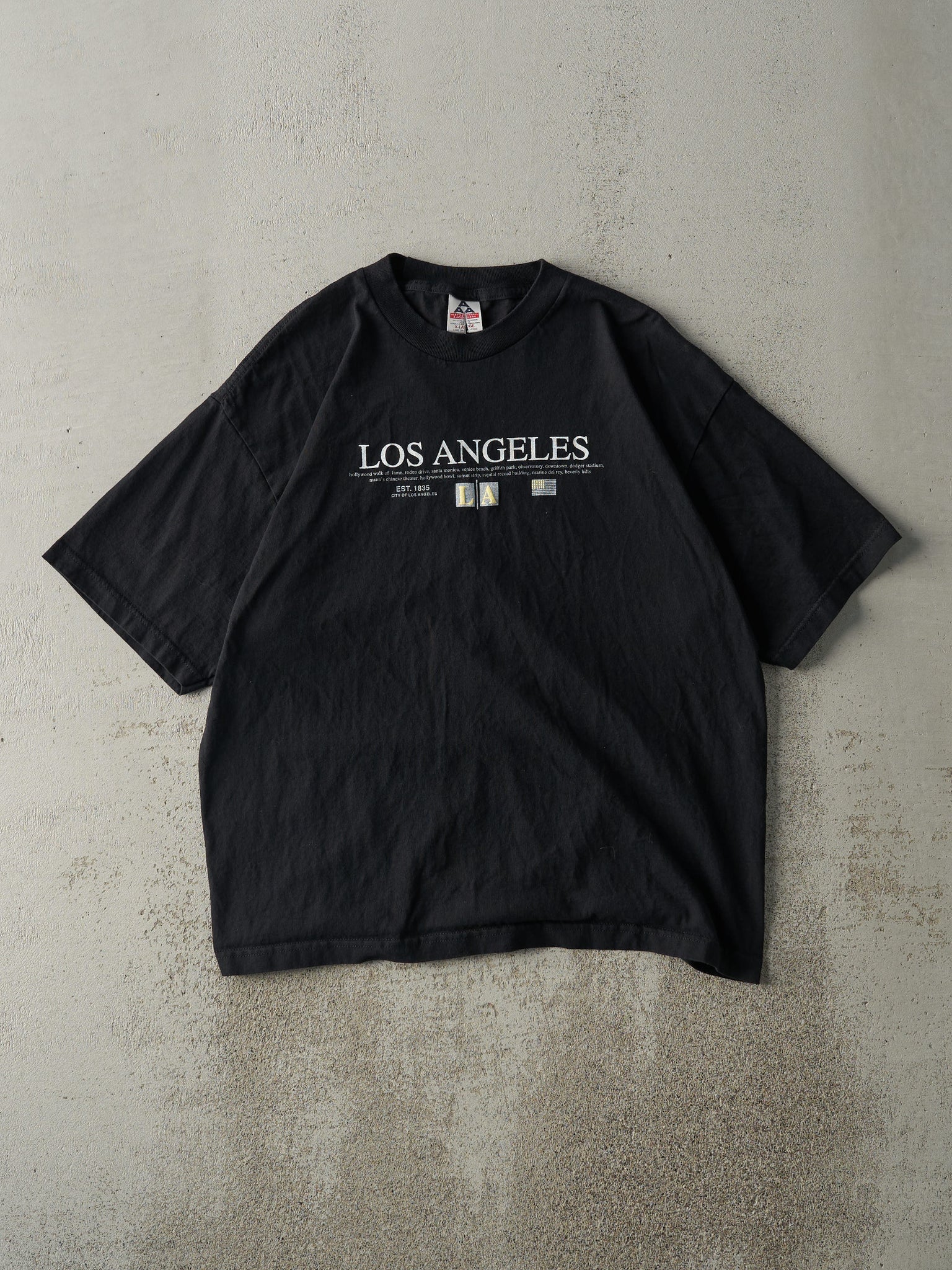 Vintage Y2K Black Los Angeles Tee (M)