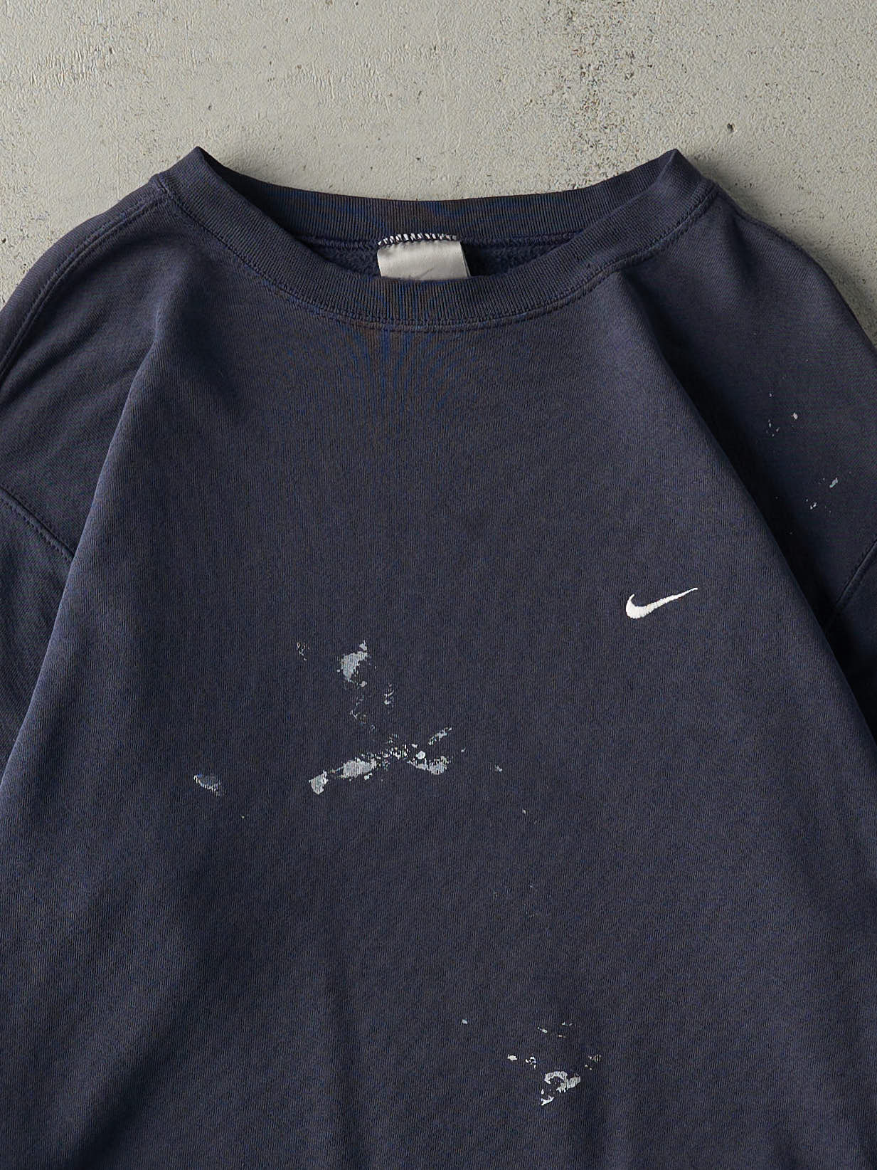 Vintage Y2K Navy Blue Nike Embroidered Crewneck (L)