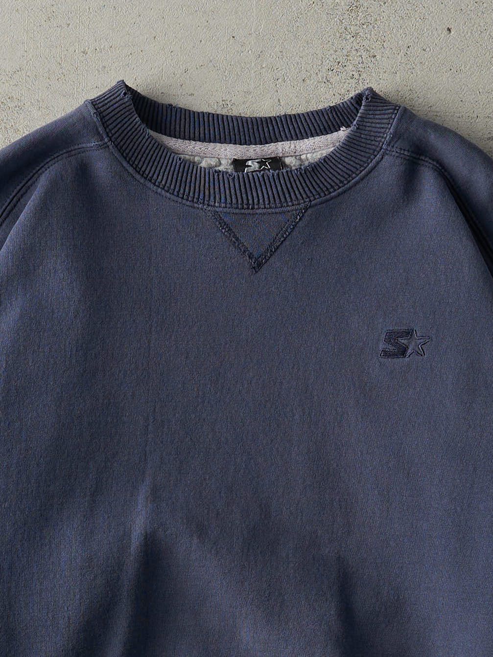 Vintage 90s Navy Blue Starter Boxy Crewneck (L)