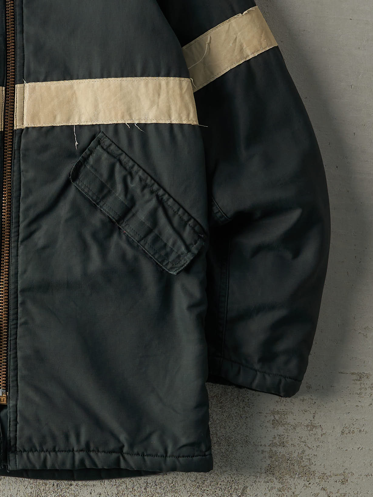 Vintage 70s Green Reflective Lined Workwear Jacket (XS/S)