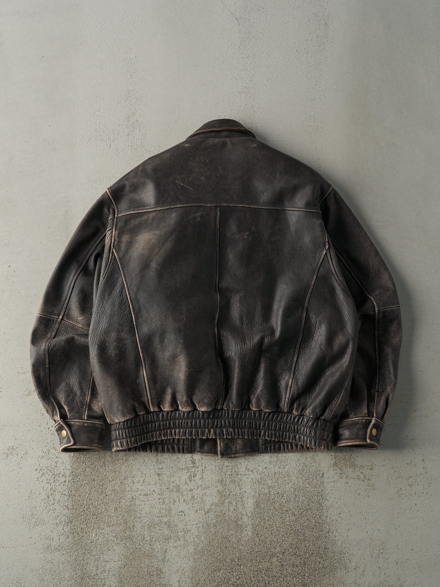 Vintage Y2K Brown Red Head Leather Jacket (XL) – Rebalance Vintage