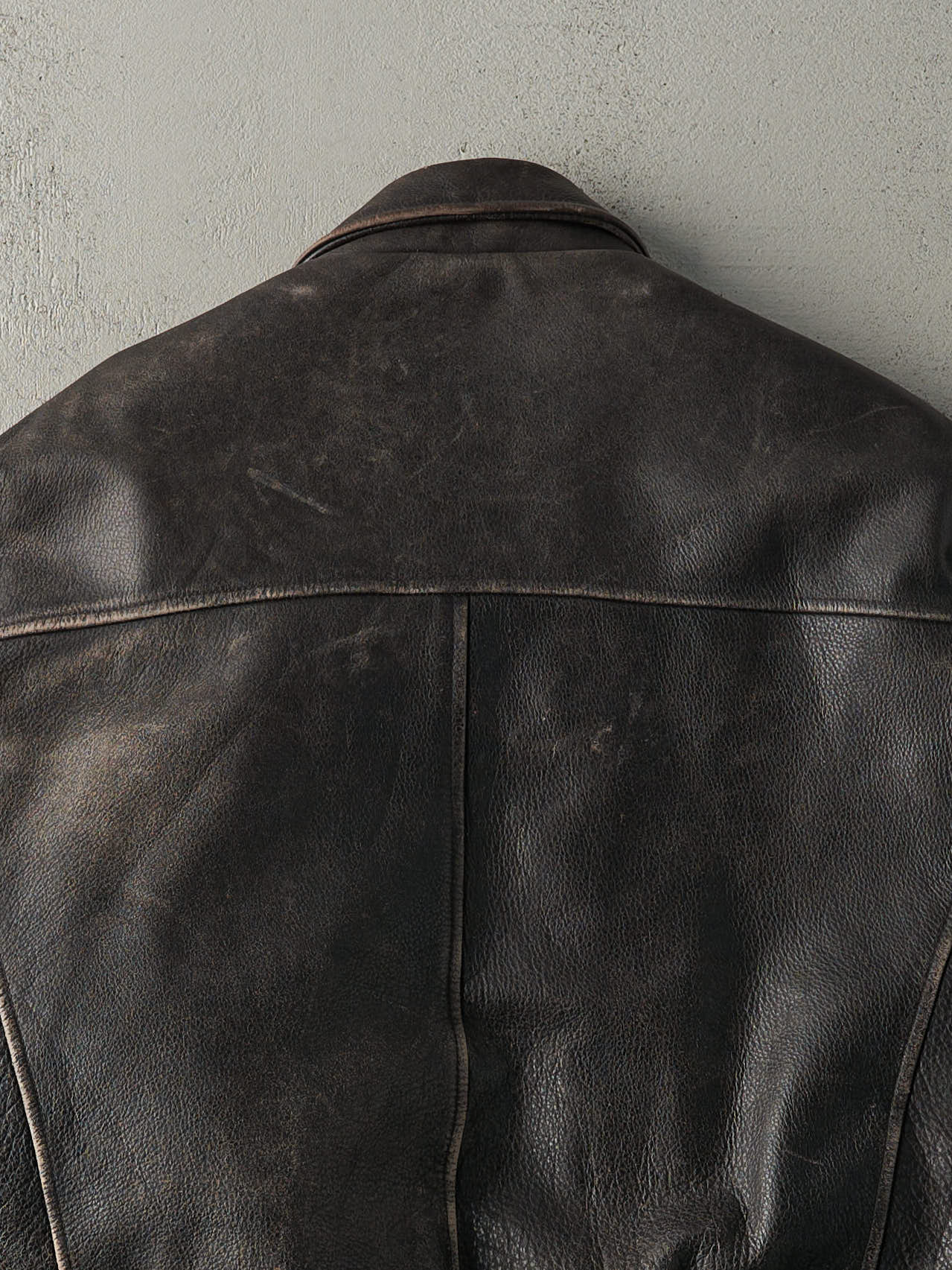 Vintage Y2K Brown Red Head Leather Jacket (XL) – Rebalance Vintage