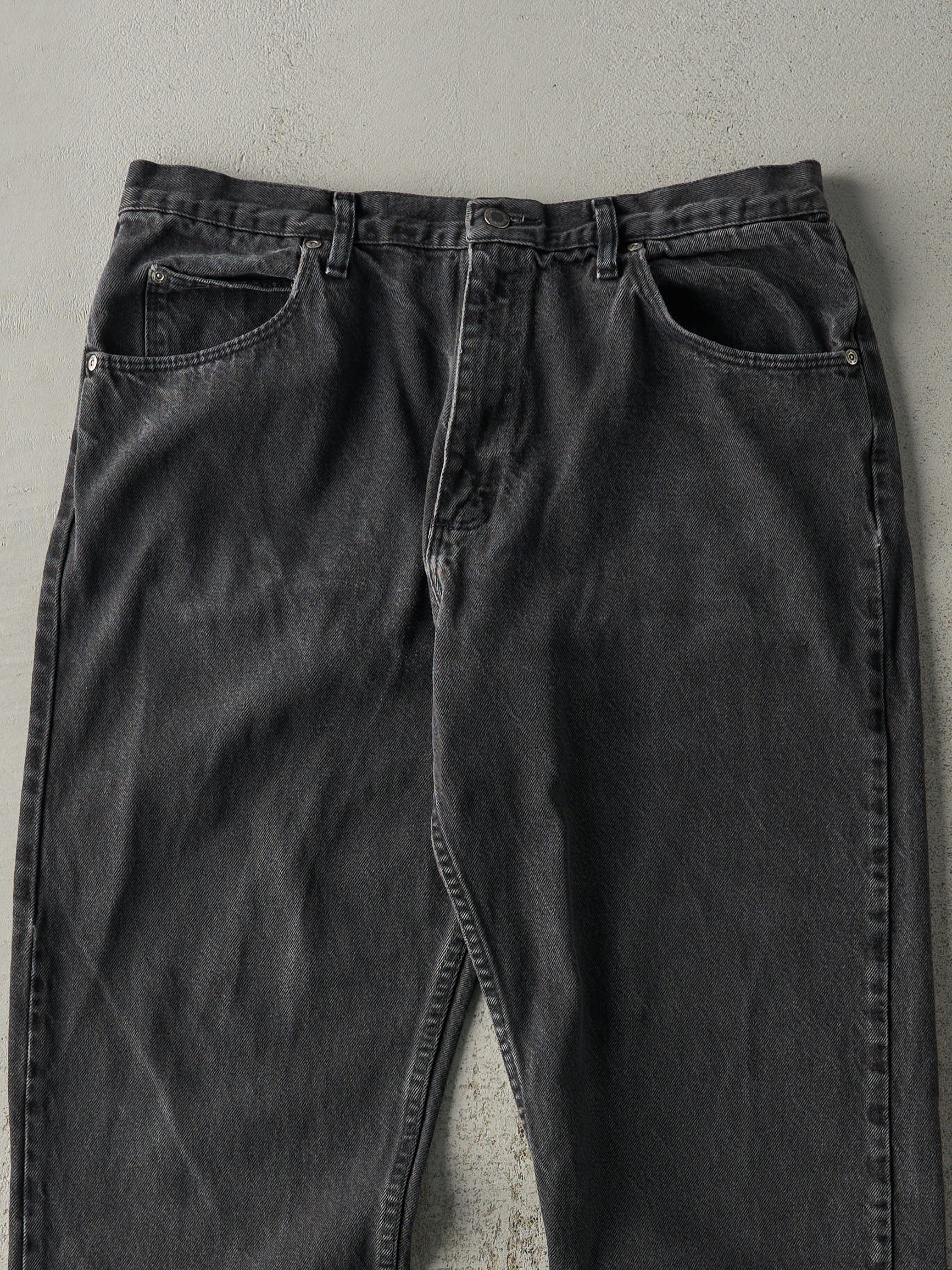 Vintage 90s Faded Black Wrangler Denim Pants (35.5x33)