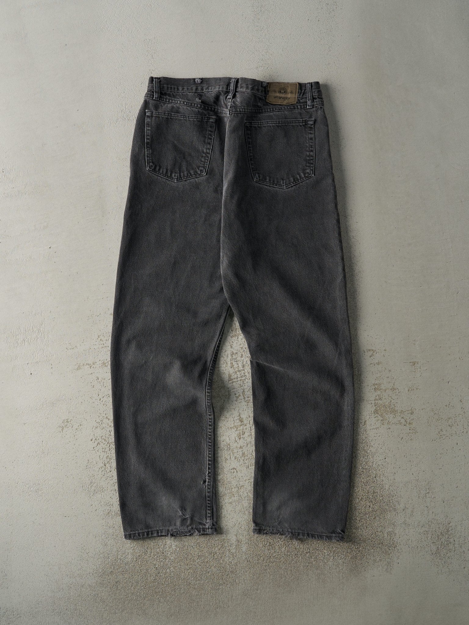 Vintage 90s Faded Black Wrangler Denim Pants (35.5x33)