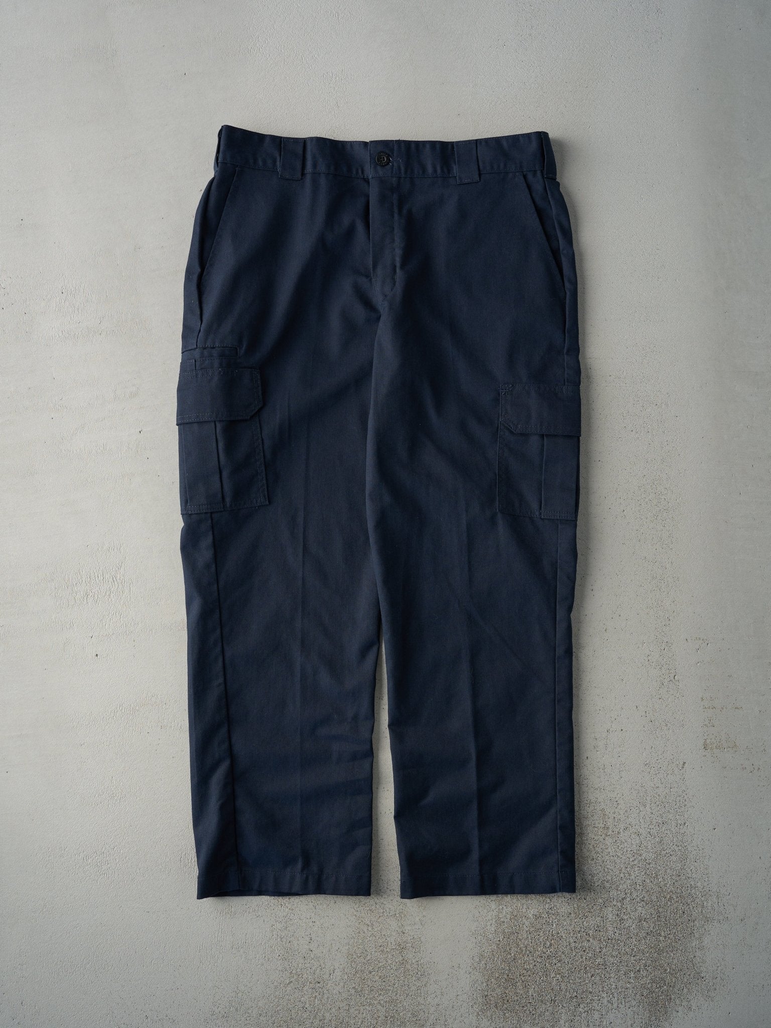 Vintage 90s Navy Blue Dickies Regular Straight Pants (37x29.5)