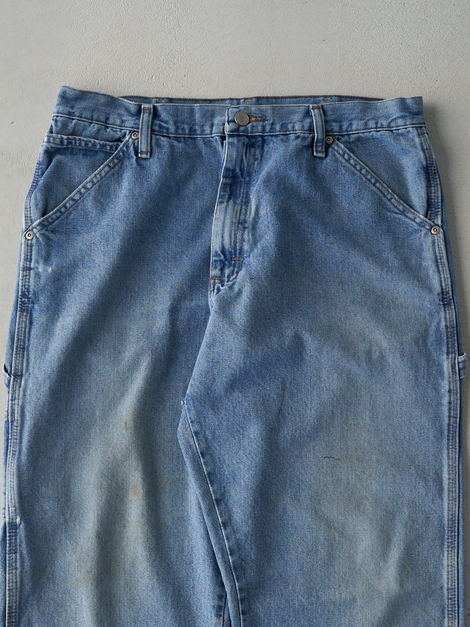 Vintage 90s Light Wash Wrangler Carpenter Jeans (34x28.5)