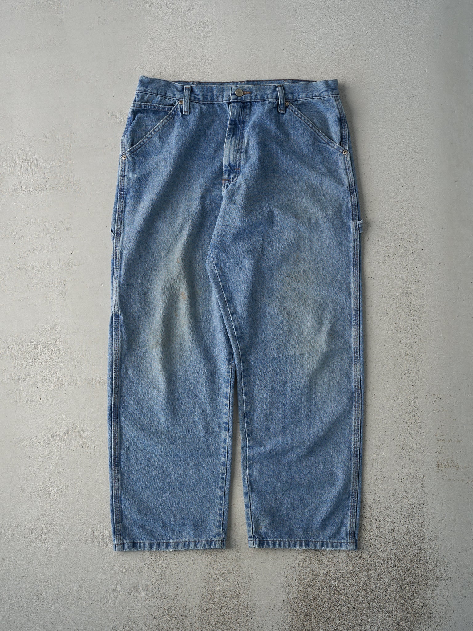 Vintage 90s Light Wash Wrangler Carpenter Jeans (34x28.5)