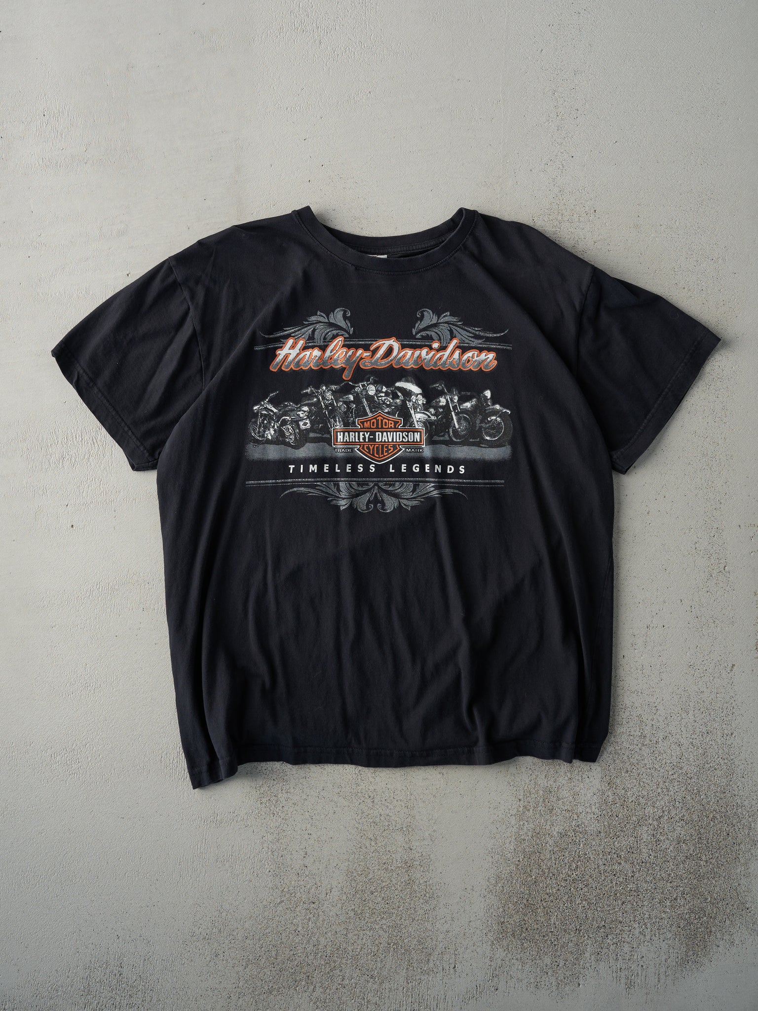 Vintage Y2K Black Harley Davidson Timeless Legends Tee (M)