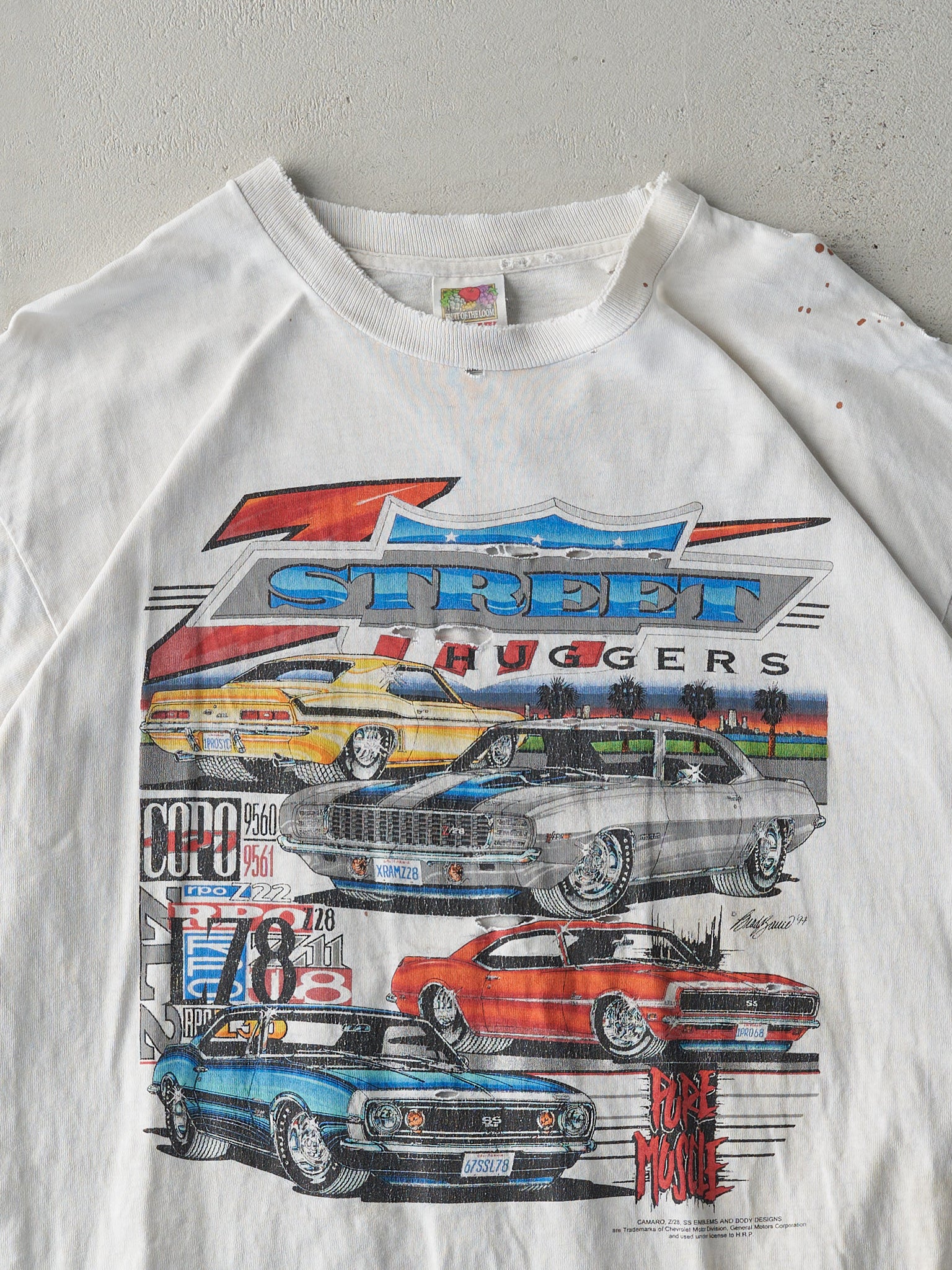 Vintage 90s White Chevrolet Camaro Tee (M/L)